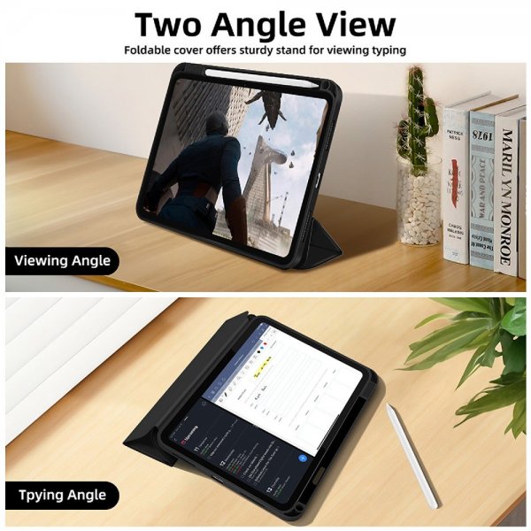 4smarts iPad Air 11 (M2/M3/M4)/iPad Pro 11 (gen 2/3/4) Fodral Folio Case Basic Svart