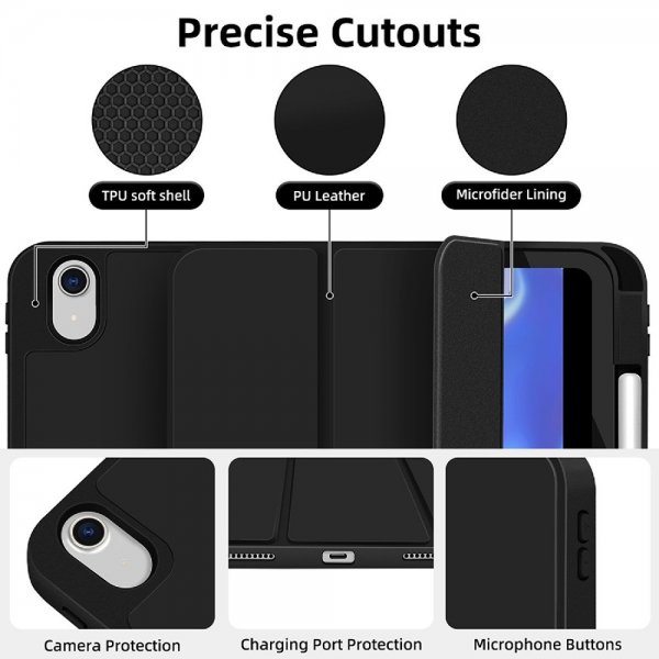 4smarts iPad Air 11 (M2/M3/M4)/iPad Pro 11 (gen 2/3/4) Fodral Folio Case Basic Svart