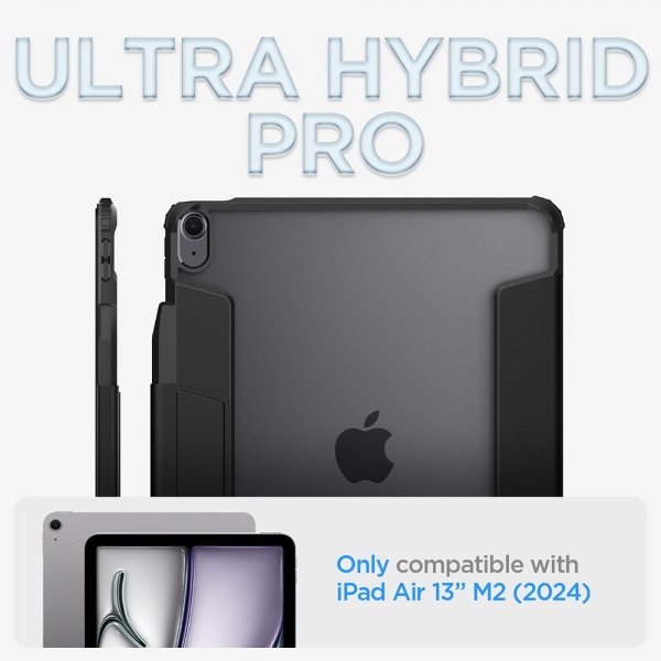 Spigen iPad Air 13 (M2/M3/M4) Fodral Ultra Hybrid Pro Svart