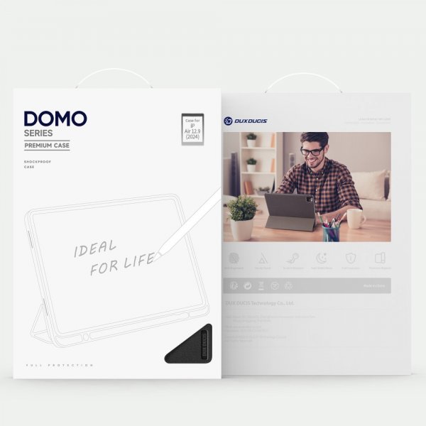 Dux Ducis iPad Air 13 (M2/M3/M4) Fodral DOMO Series Svart
