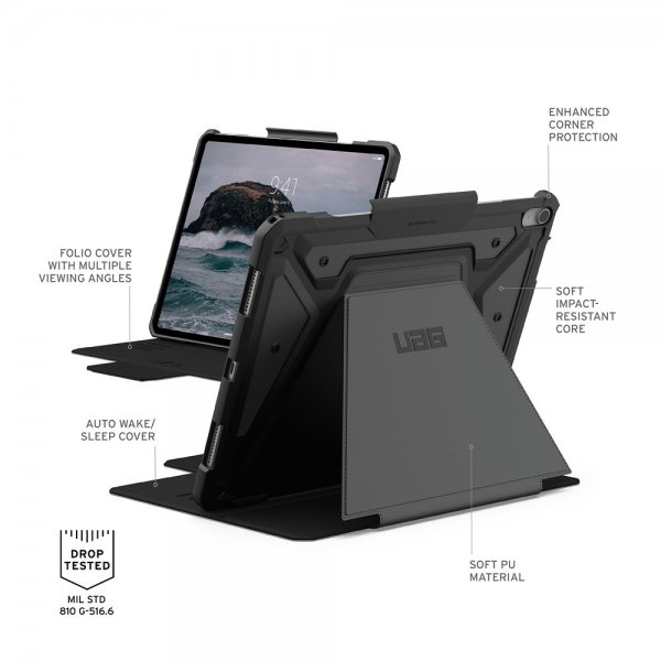 Urban Armor Gear (UAG) iPad Air 13 (M2/M3/M4) Fodral Metropolis SE Svart