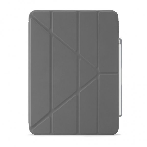 Pipetto iPad Air 13 (M2/M3/M4) Fodral Origami No3 Pencil Case Grå