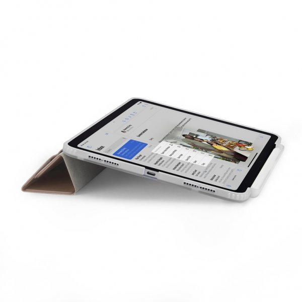Pipetto iPad Air 13 (M2/M3/M4) Fodral Origami No3 Pencil Case Metallic Rosa