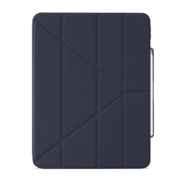 Pipetto iPad Air 13 (M2/M3/M4) Fodral Origami No3 Pencil Case Mörkblå