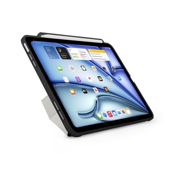 Pipetto iPad Air 13 (M2/M3/M4) Fodral Origami No3 Pencil Case Svart