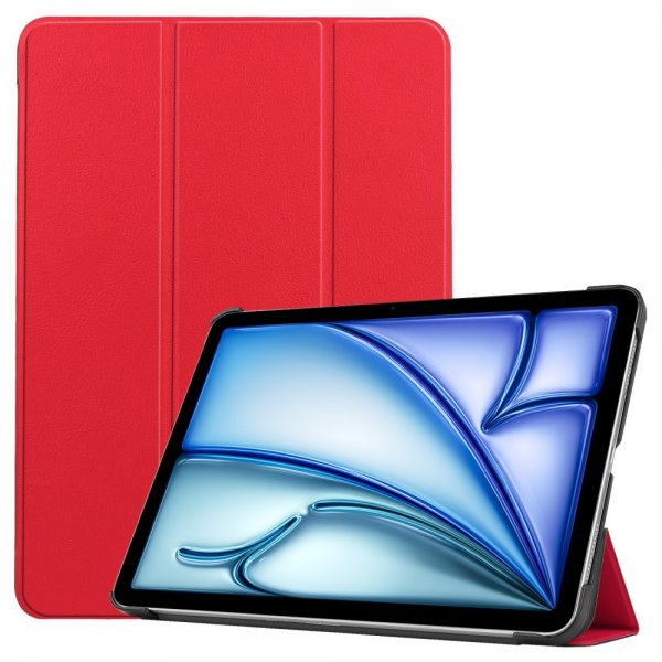 iPad Air 13 (M2/M3/M4) Fodral Trifold Röd