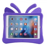 iPad 9.7 (gen 5/6)/iPad Air 1/2 Skal Fjäril för Barn Lila