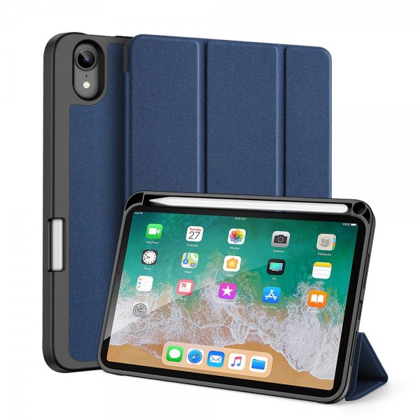 Dux Ducis iPad mini (gen 6)/iPad mini (A17 Pro) Fodral DOMO Series Blå