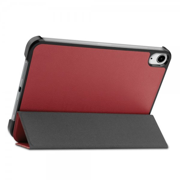 iPad mini (gen 6)/iPad mini (A17 Pro) Fodral Vikbart Smart Vinröd