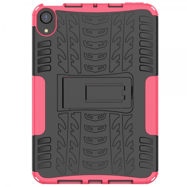 iPad mini (gen 6)/iPad mini (A17 Pro) Skal Däckmönster Stativfunktion Magenta