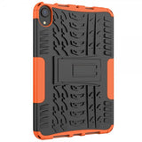iPad mini (gen 6)/iPad mini (A17 Pro) Skal Däckmönster Stativfunktion Orange