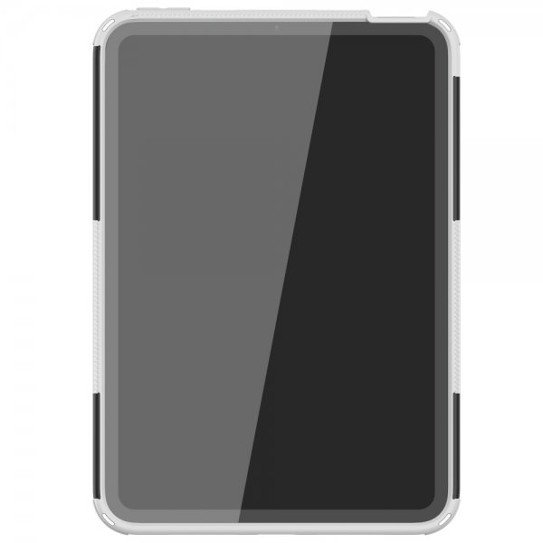 iPad mini (gen 6)/iPad mini (A17 Pro) Skal Däckmönster Stativfunktion Vit