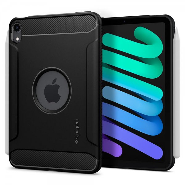 Spigen iPad mini (gen 6)/iPad mini (A17 Pro) Skal Rugged Armor Matte Black