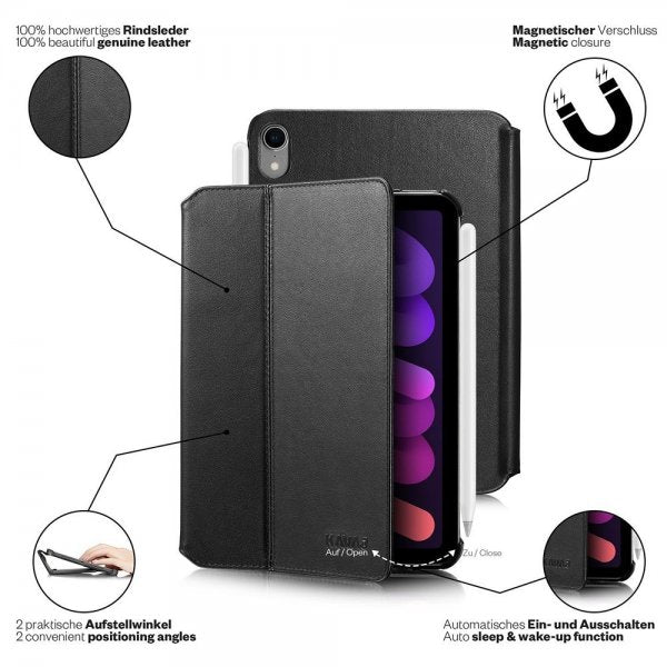 KAVAJ iPad mini (gen 6)/iPad mini (A17 Pro) Fodral Berlin Svart