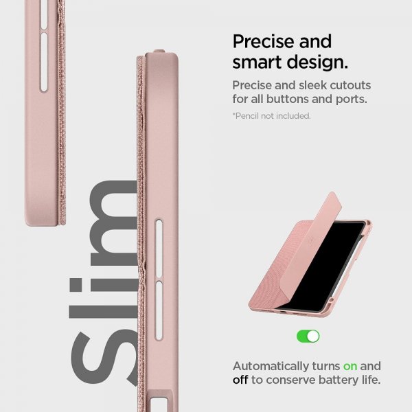 Spigen iPad Pro 11 (M4/M5) Fodral Urban Fit Roseguld