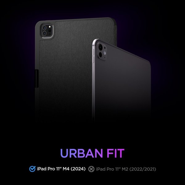 Spigen iPad Pro 11 (M4/M5) Fodral Urban Fit Svart