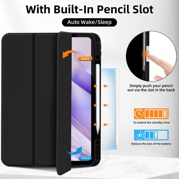 4smarts iPad Pro 11 (M4/M5) Fodral Folio Case Basic Svart