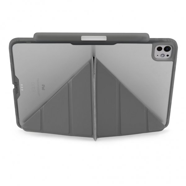 Pipetto iPad Pro 11 (M4/M5) Fodral Origami No3 Pencil Case Grå