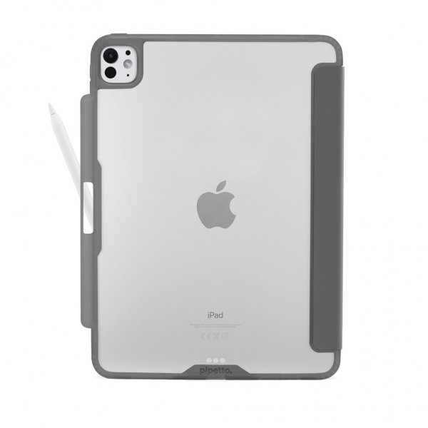 Pipetto iPad Pro 11 (M4/M5) Fodral Origami No3 Pencil Case Grå