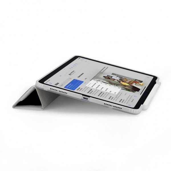 Pipetto iPad Pro 11 (M4/M5) Fodral Origami No3 Pencil Case Vit
