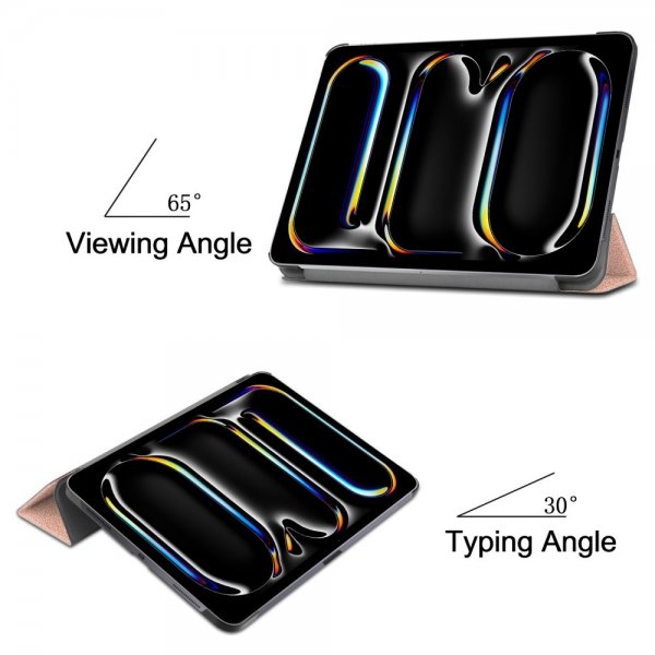 iPad Pro 11 (M4/M5) Fodral Trifold Roseguld
