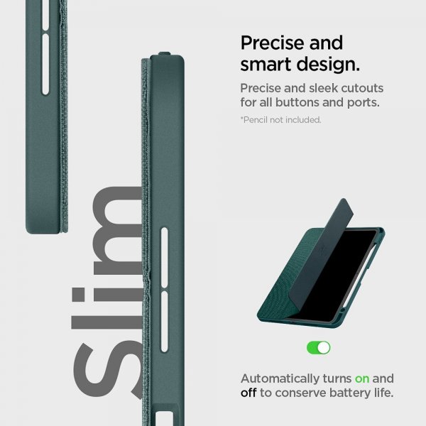 Spigen iPad Pro 11 (M4/M5) Fodral Urban Fit Midnight Green