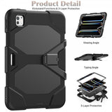 iPad Pro 11 (M4/M5) Skal Heavy Duty Armor Svart