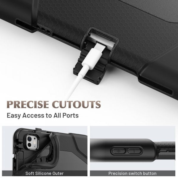 iPad Pro 11 (M4/M5) Skal Heavy Duty Armor Svart