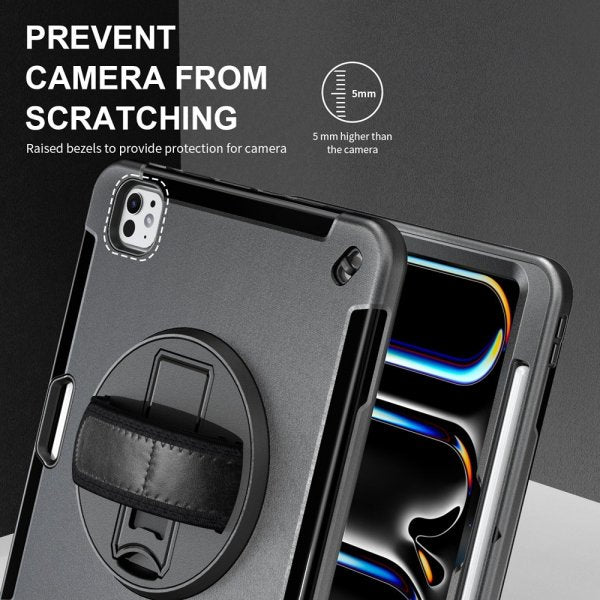 4smarts iPad Pro 11 (M4/M5) Skal Rugged Case Grip Svart