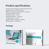Nillkin iPad Pro 12.9 (gen 4/5/6) Fodral Bluetooth Combo Keyboard Case Svart