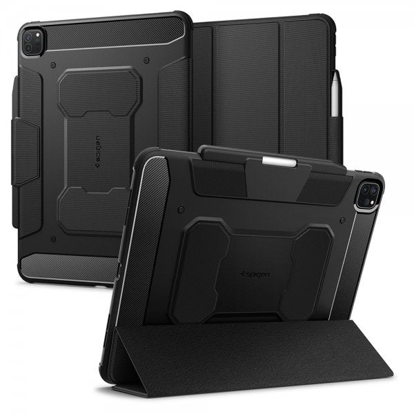 Spigen iPad Pro 13 (M4/M5) Fodral Rugged Armor Pro Svart