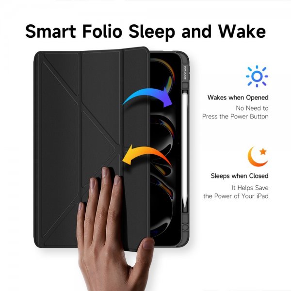 Dux Ducis iPad Pro 13 (M4/M5) Fodral Magi Series Svart
