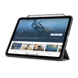 Pipetto iPad Pro 13 (M4/M5) Fodral Origami No3 Pencil Case Grå