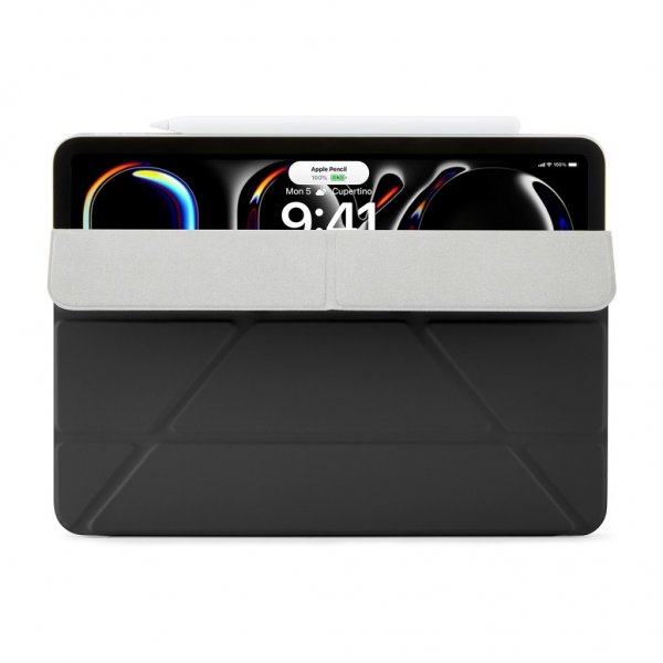 Pipetto iPad Pro 13 (M4/M5) Fodral Origami No4 Slim Folio Case Svart