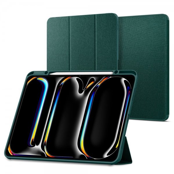 Spigen iPad Pro 13 (M4/M5) Fodral Urban Fit Midnight Green