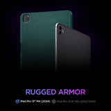 Spigen iPad Pro 13 (M4/M5) Fodral Urban Fit Midnight Green