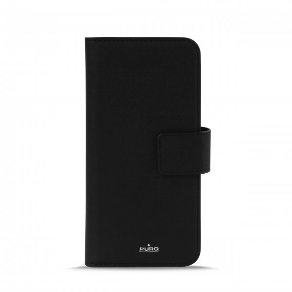 Puro iPhone X/iPhone Xs Fodral Wallet Detachable 2 in 1 Svart
