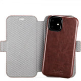 holdit iPhone 11 Fodral Berlin Löstagbart Skal Dark Brown