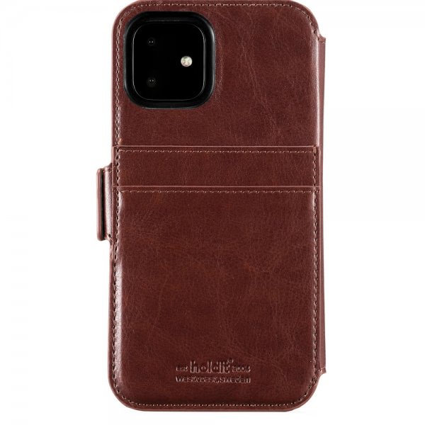 holdit iPhone 11 Fodral Berlin Löstagbart Skal Dark Brown