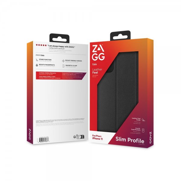 ZAGG iPhone 11 Fodral Folio Svart