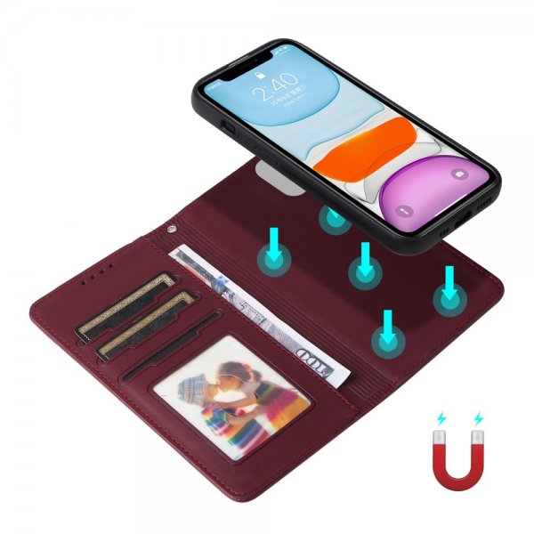 Betopnice iPhone 11 Fodral med Löstagbart Skal 005 Röd