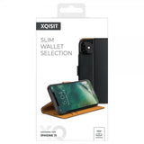 Xqisit iPhone 11 Fodral Slim Wallet Selection Svart