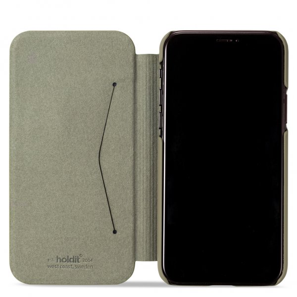 holdit iPhone 11 Fodral SlimFlip Wallet Khaki Green