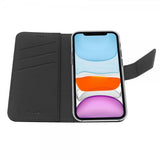 Celly iPhone 11 Fodral Wally Wallet Case Svart