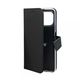 Celly iPhone 11 Fodral Wally Wallet Case Svart