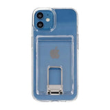 Rvelon iPhone 11 Skal med Stativ Korthållare Transparent
