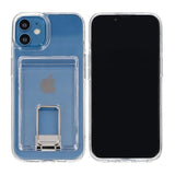 Rvelon iPhone 11 Skal med Stativ Korthållare Transparent