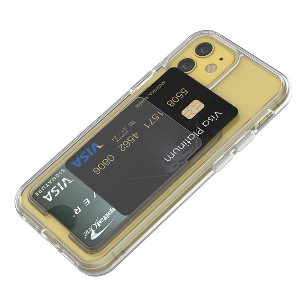 Rvelon iPhone 11 Skal Korthållare Transparent