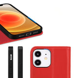 Rvelon iPhone 11 Fodral Äkta Läder Röd