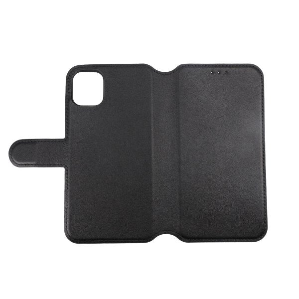 Rvelon iPhone 11 Fodral Äkta Läder Svart